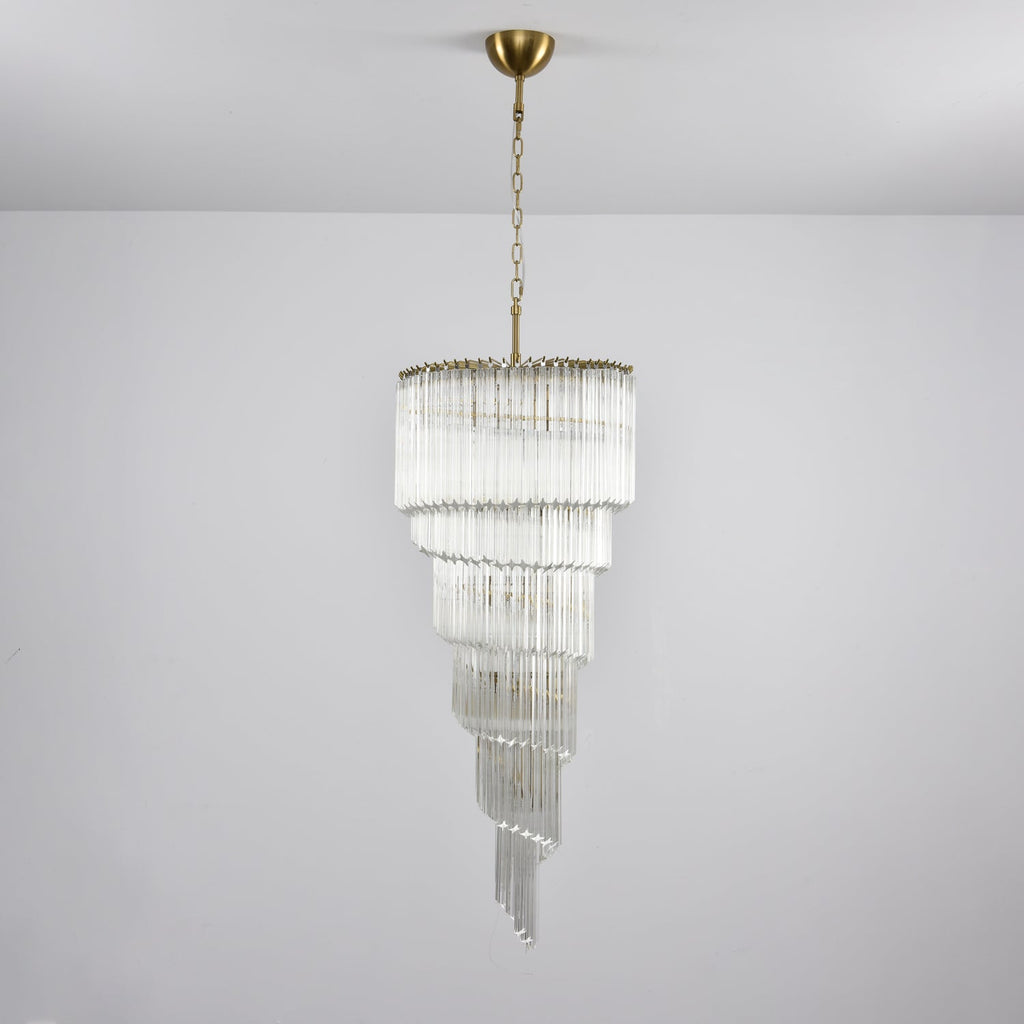 Cascada Spiral Clear Chandelier