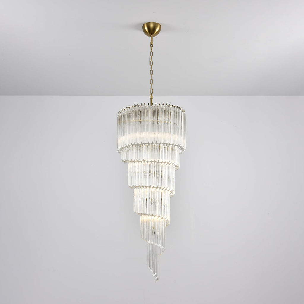 Cascada Spiral Clear Chandelier