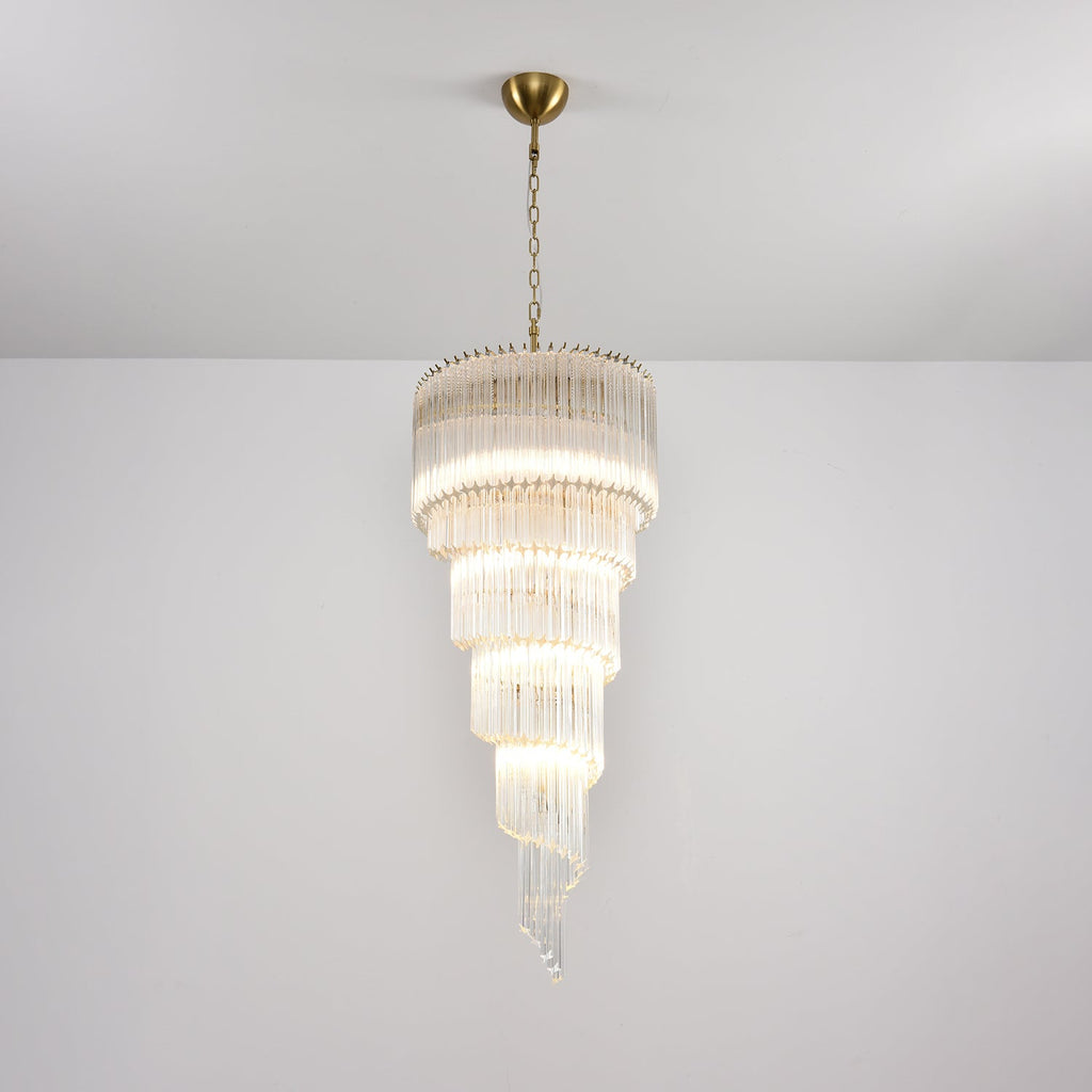 Cascada Spiral Clear Chandelier