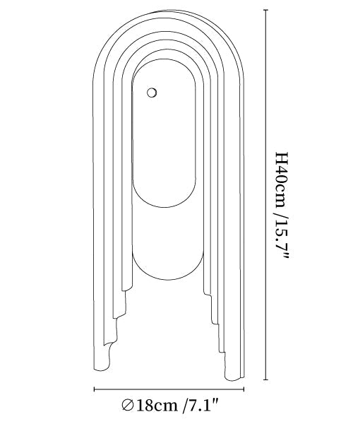 Cascada Alabaster Wall Sconce