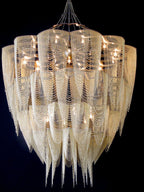 Cascade Aluminum Chain Chandelier