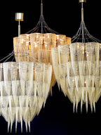 Cascade Aluminum Chain Chandelier