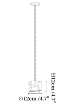 Cascade Chain Cube Chandelier