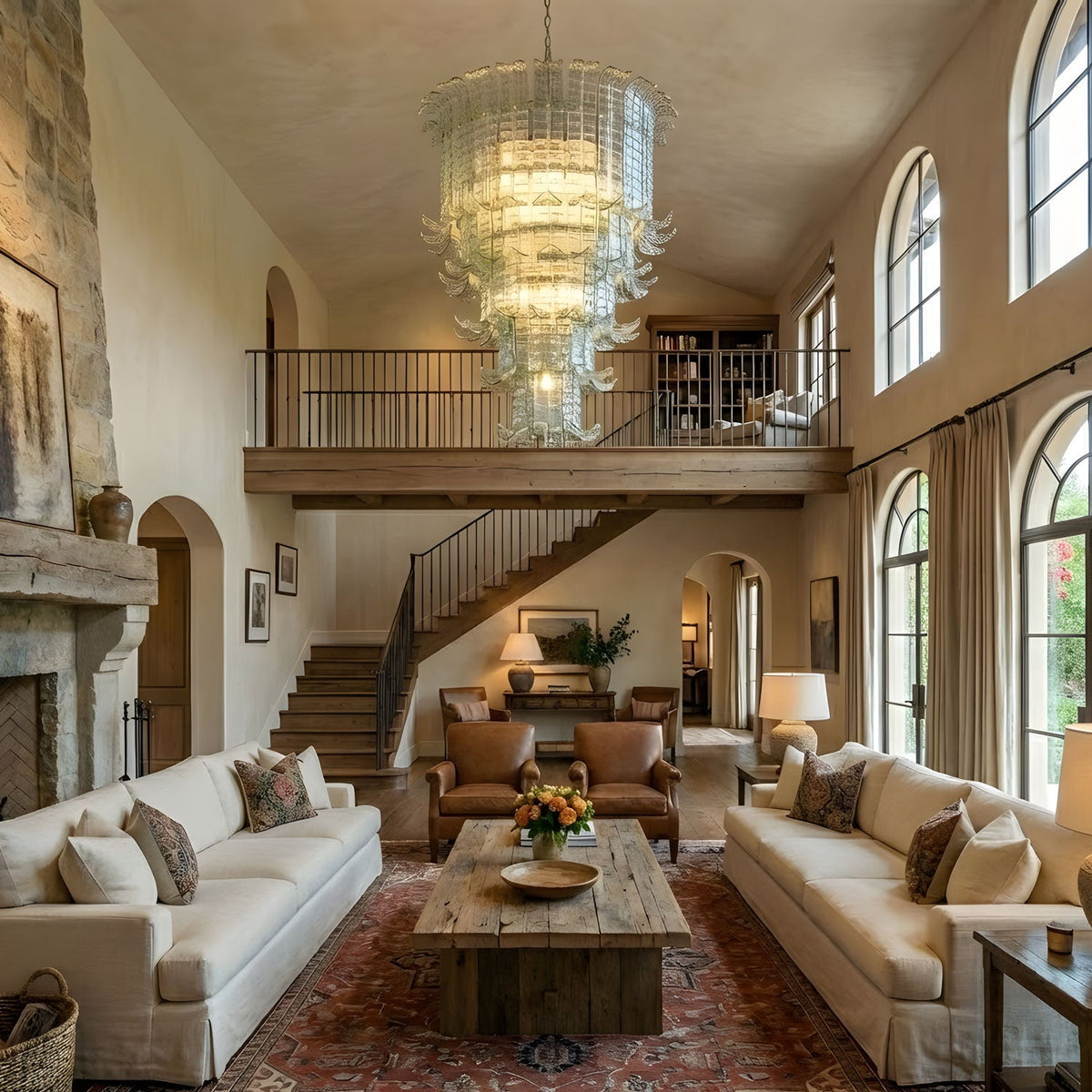 Cascade Murano Chandelier