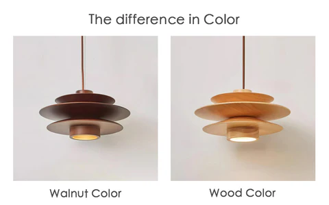 Cascade Wooden Disc Pendant Lamp