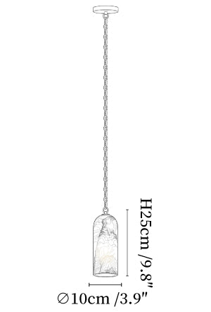 Cascading Chain Capsule Chandelier