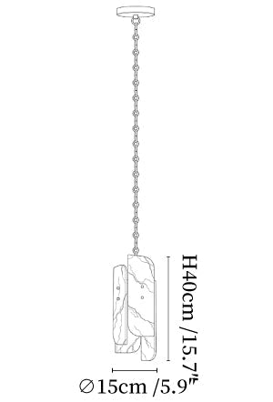 Cascading Chain Cluster Chandelier