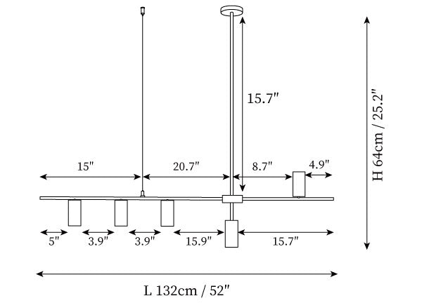 Cassandra Linear Chandelier