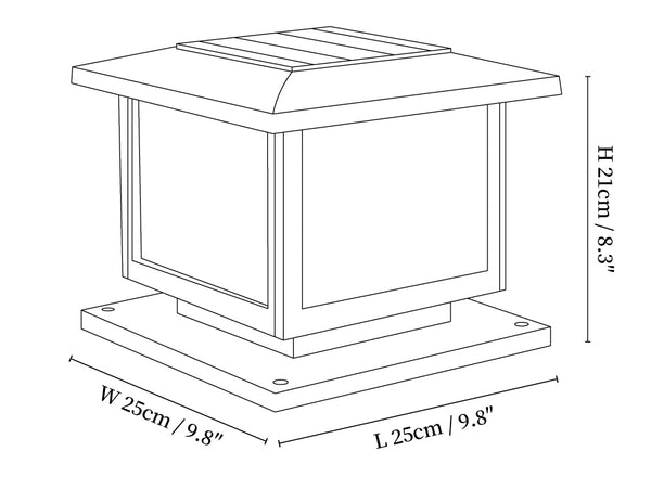 Cassian Solar Post Outdoor Light