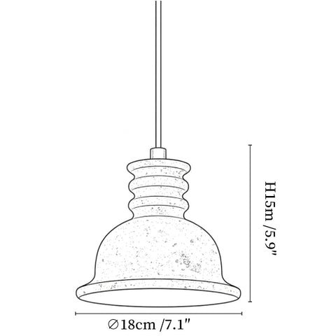 Cassian Stone Pendant Light