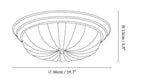 Celestia Walnut Ceiling Light
