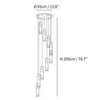 Celestial Alabaster Cascade Chandelier