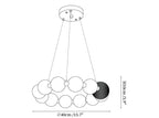 Celestial Bead Ring Chandelier
