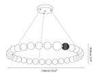Celestial Bead Ring Chandelier