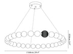 Celestial Bead Ring Chandelier