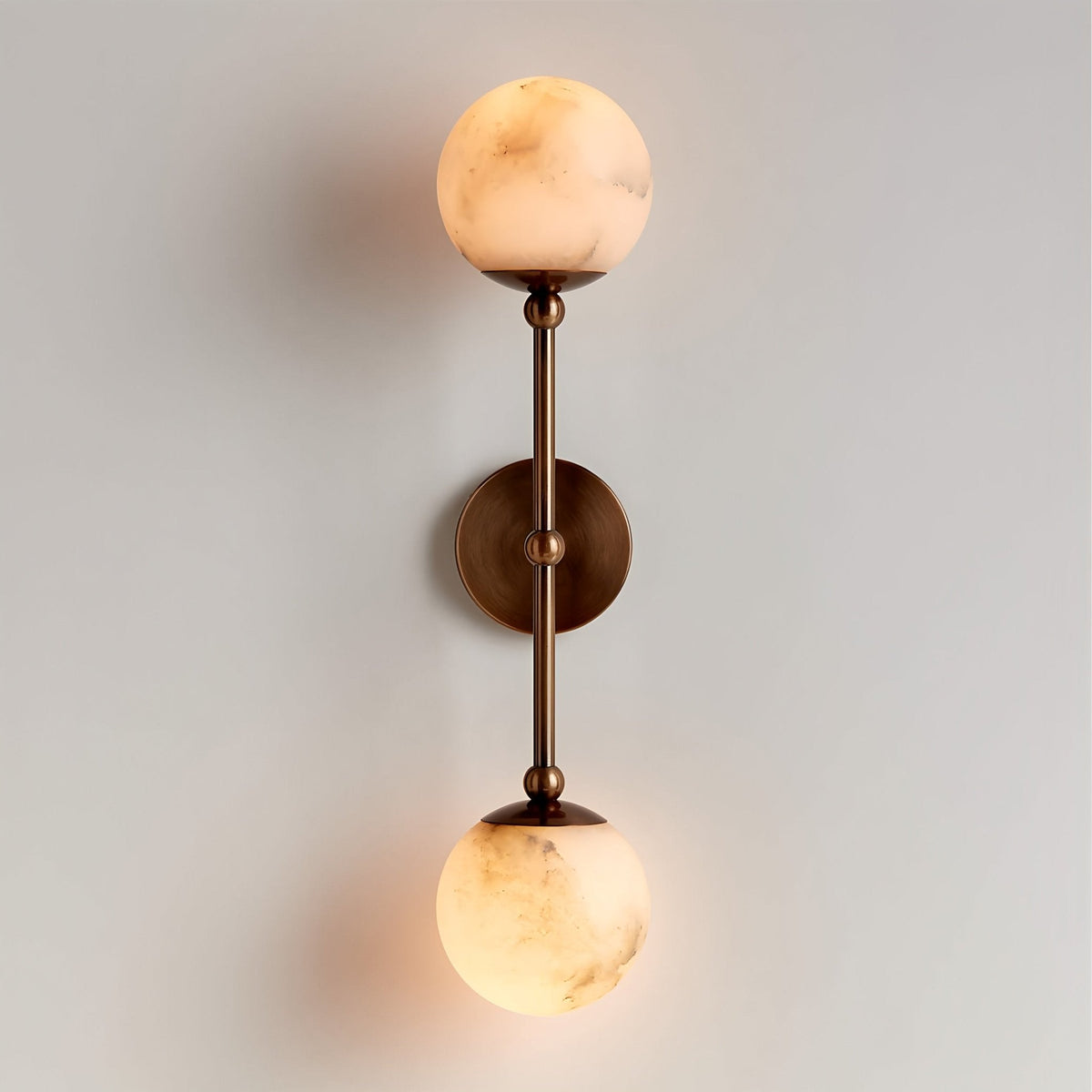 Celestial Double Alabaster Sconce
