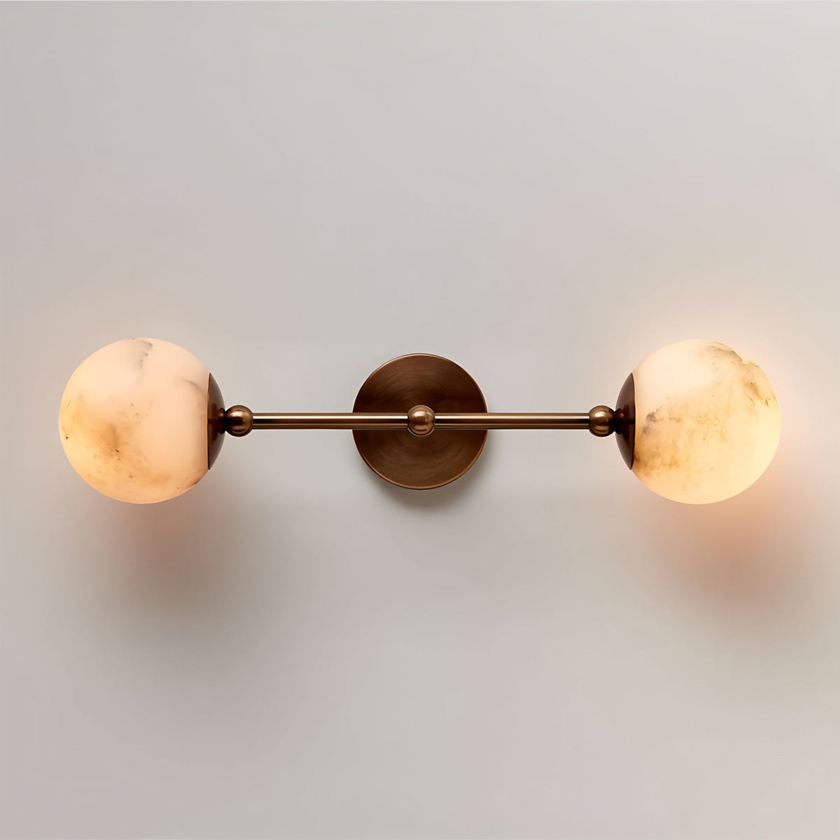 Celestial Double Alabaster Sconce
