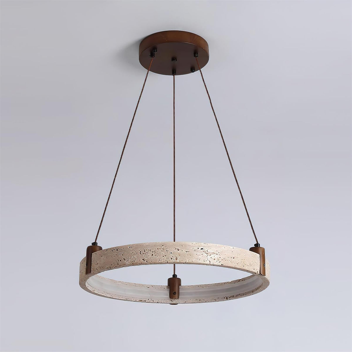Celestial Orbit Travertine Chandelier