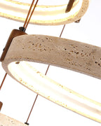 Celestial Orbit Travertine Chandelier