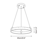 Celestial Orbit Travertine Chandelier
