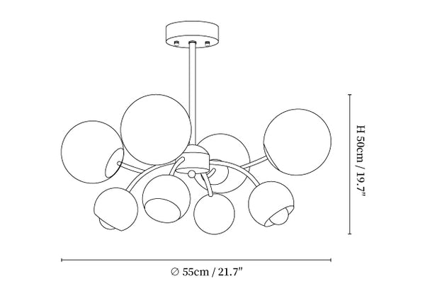 Celestial Spheres Chandelier