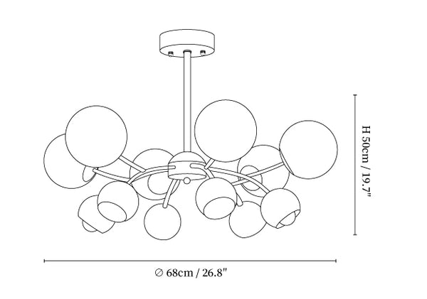 Celestial Spheres Chandelier