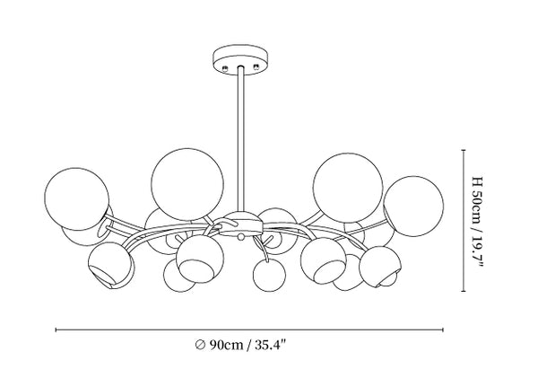 Celestial Spheres Chandelier