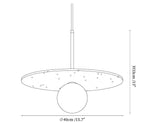 Celestial Travertine Pendant Light