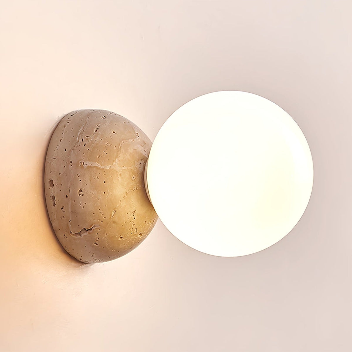 Celestial Travertine Wall Sconce