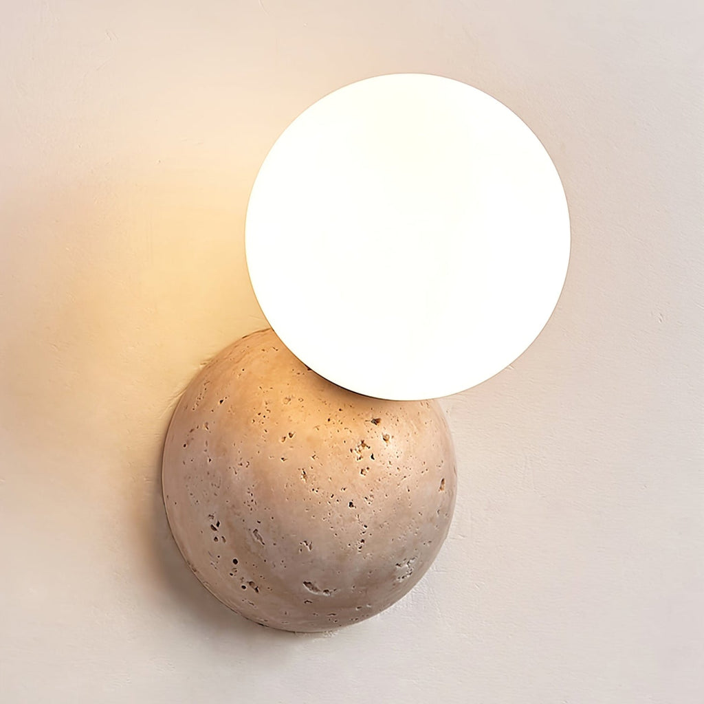 Celestial Travertine Wall Sconce