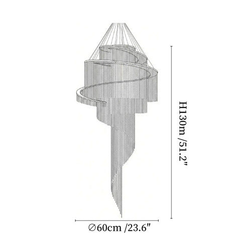 Celestial Twist Chandelier