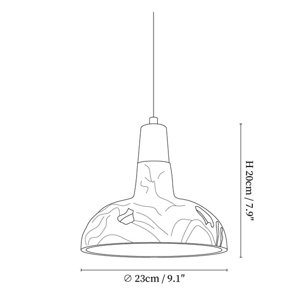 Cement Carve Pendant Lamp