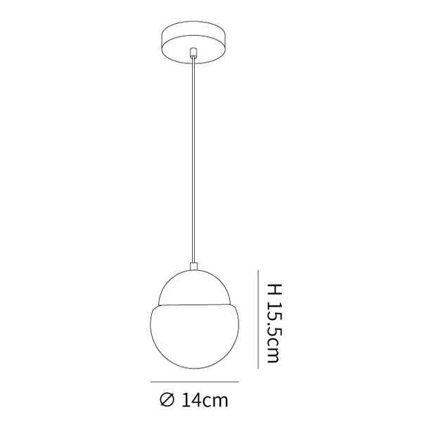 Cement Eclipse Pendant Lamp