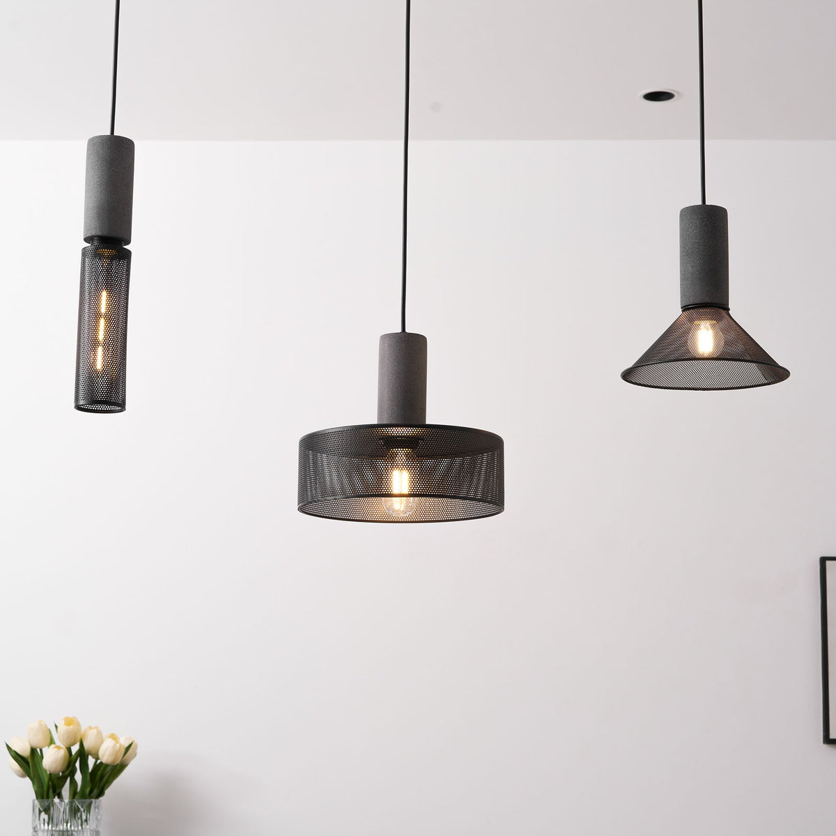 Cement Mesh Pendant Light