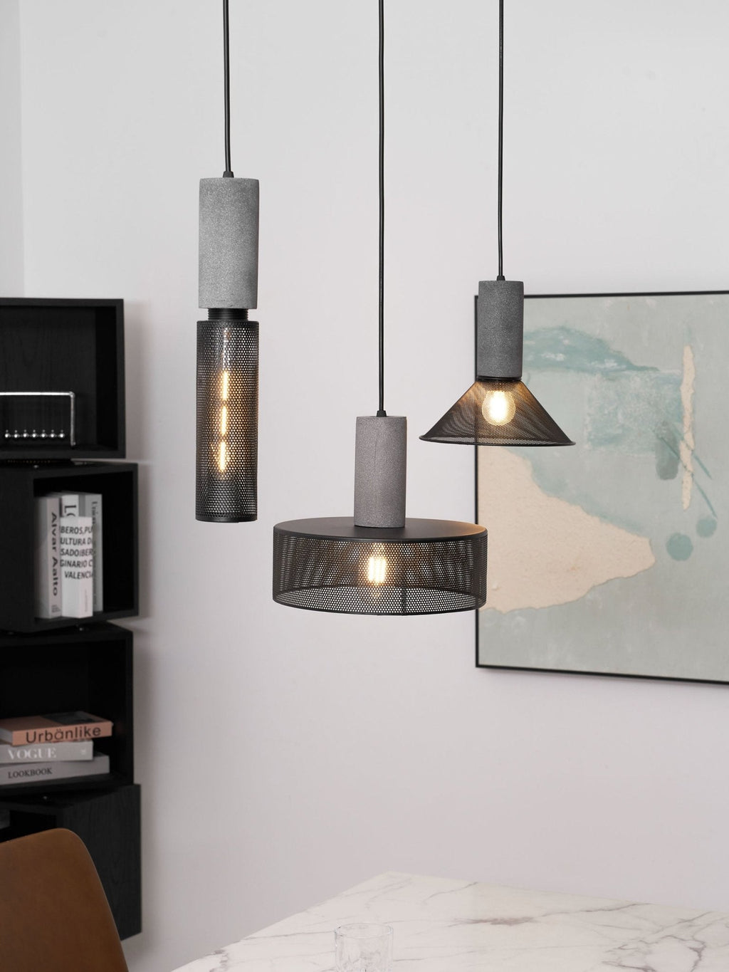Cement Mesh Pendant Light