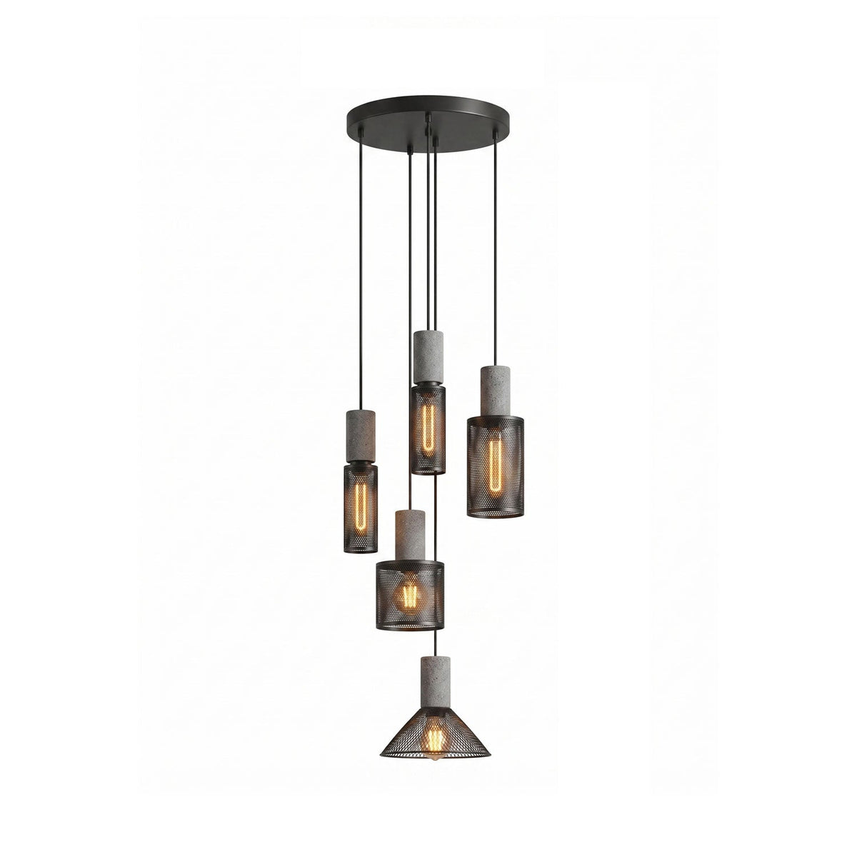 Cement Mesh Pendant Light