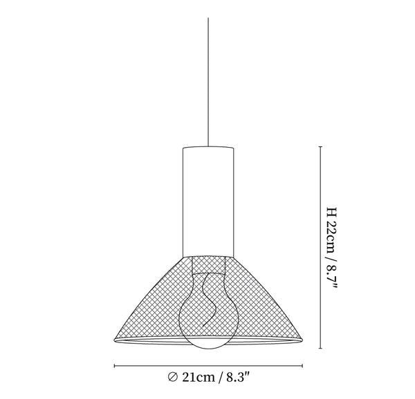 Cement Mesh Pendant Light