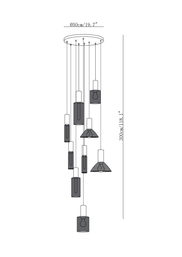 Cement Mesh Pendant Light