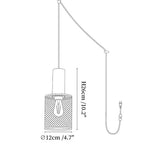 Cement Mesh Plug-in Pendant Lamp