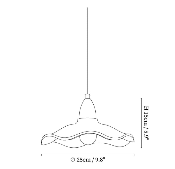 Cement Wave Pendant Light