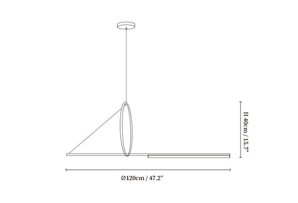 Cercle Trait Pendant Light