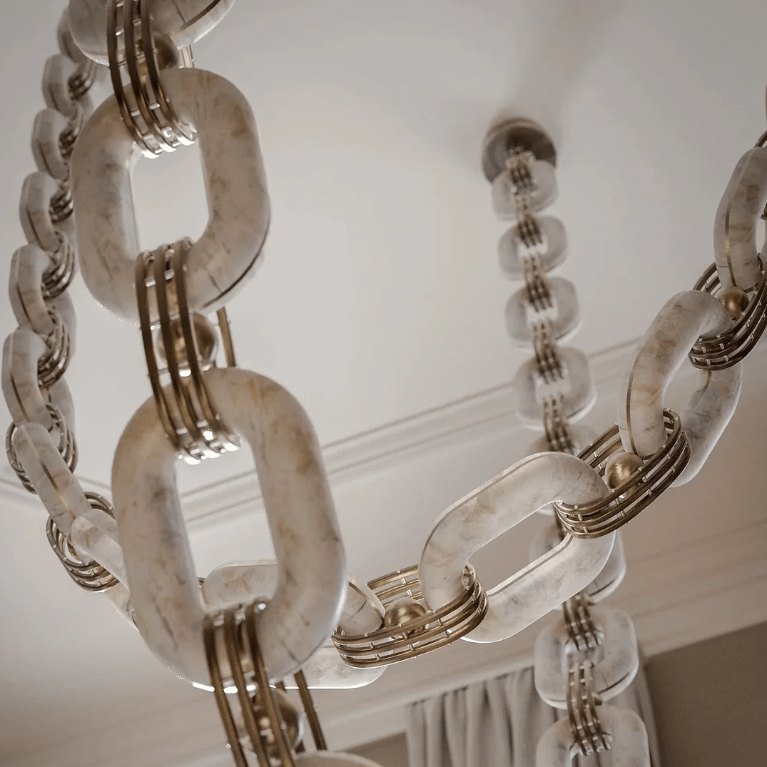 Chain Link Chandelier