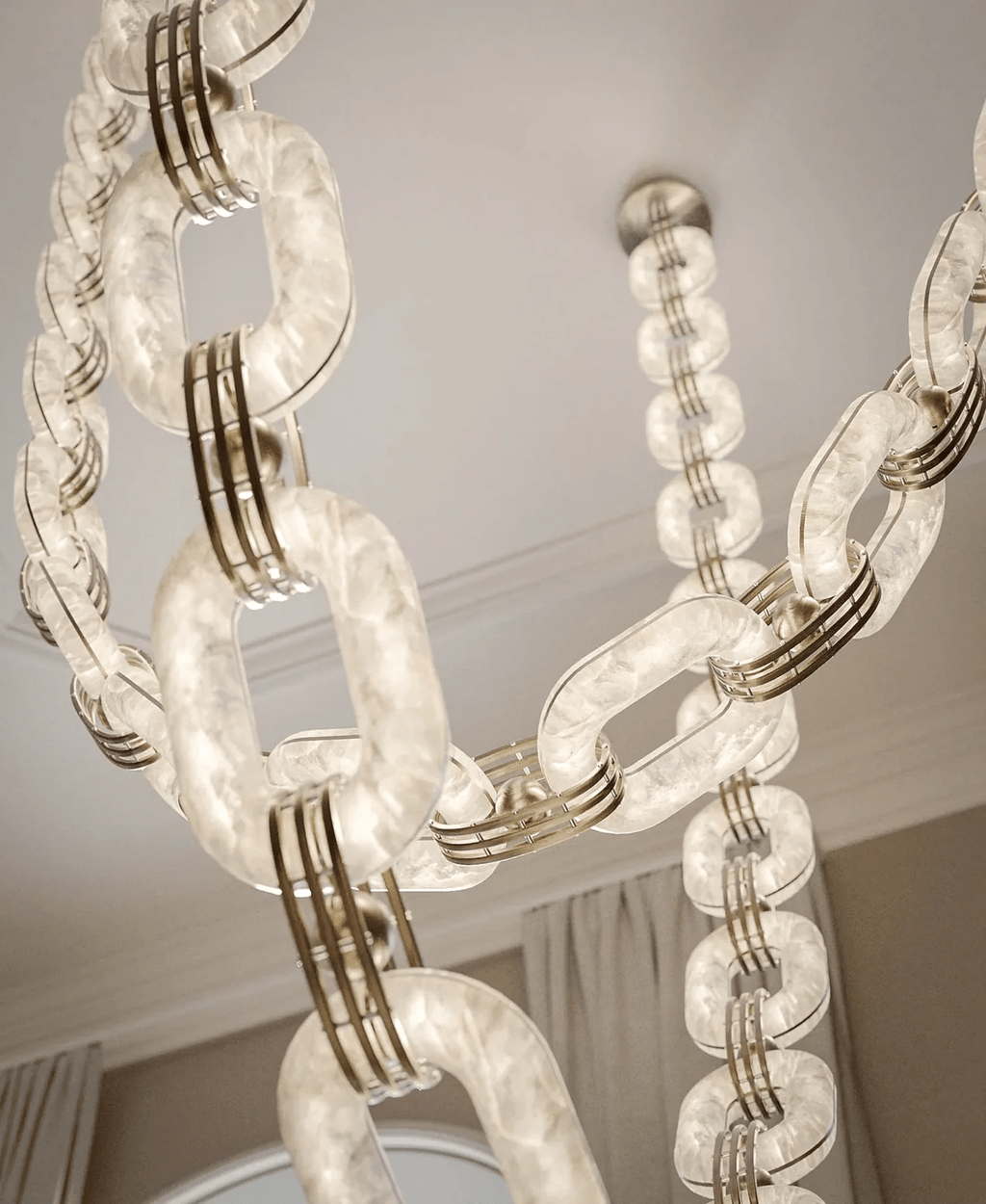 Chain Link Chandelier