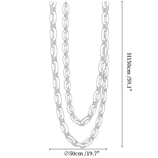 Chain Link Chandelier