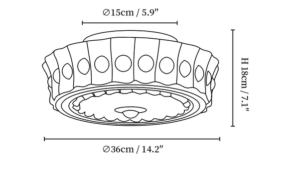 Charles Edwards Ceiling Lamp