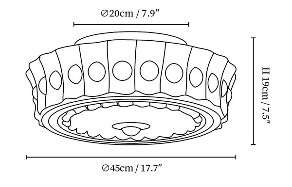 Charles Edwards Ceiling Lamp