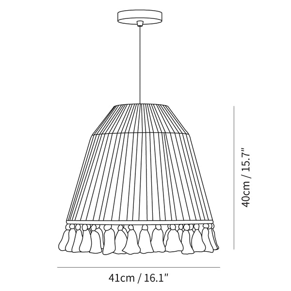 Chase Tassel Pendant Light