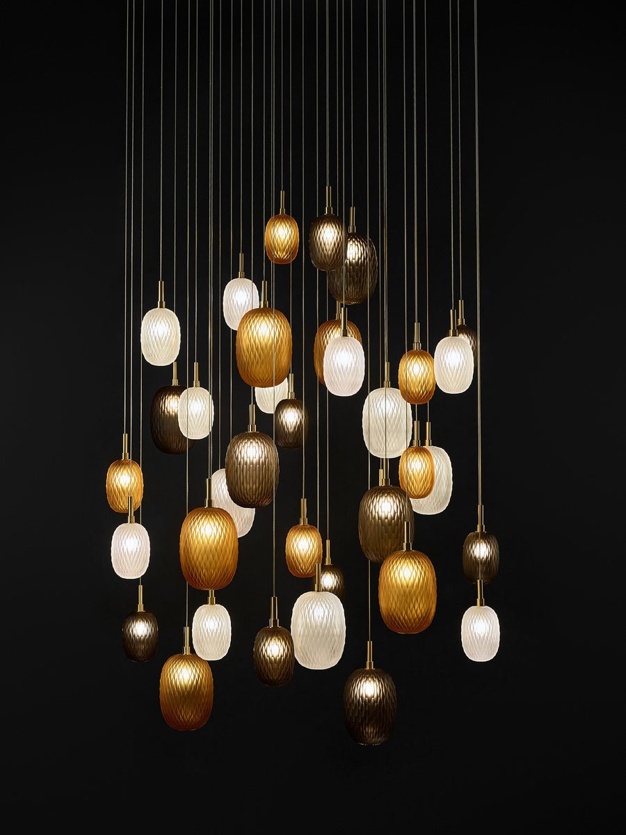 Chromatic Gem Drop Chandelier