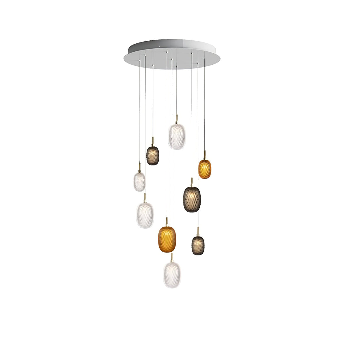 Chromatic Gem Drop Chandelier