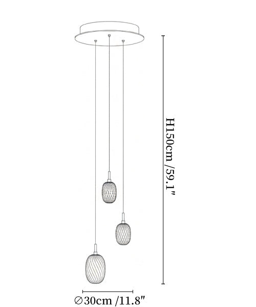 Chromatic Gem Drop Chandelier